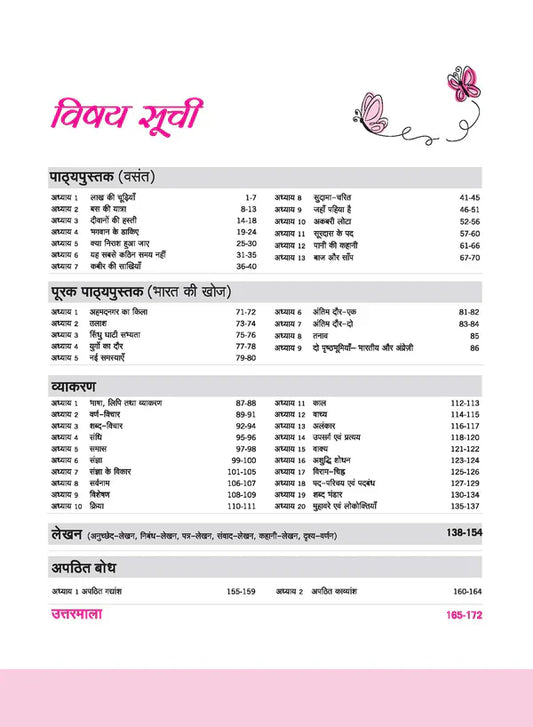 Class 8 - Hindi Vasant वसंत- Workbook ARIHANT