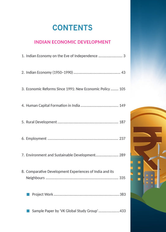 Class 12 Economics Indian Economic Development VK