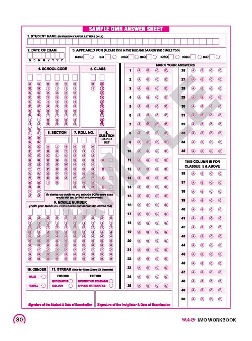 MTG IMO Olympiad Workbook Class 6