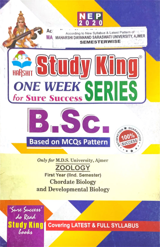 Year 1 - B.Sc. Zoology Chordate Biology and Developmental Biology ONE WEEK SERIES - MDSU