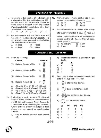 MTG IMO Olympiad Workbook Class 10