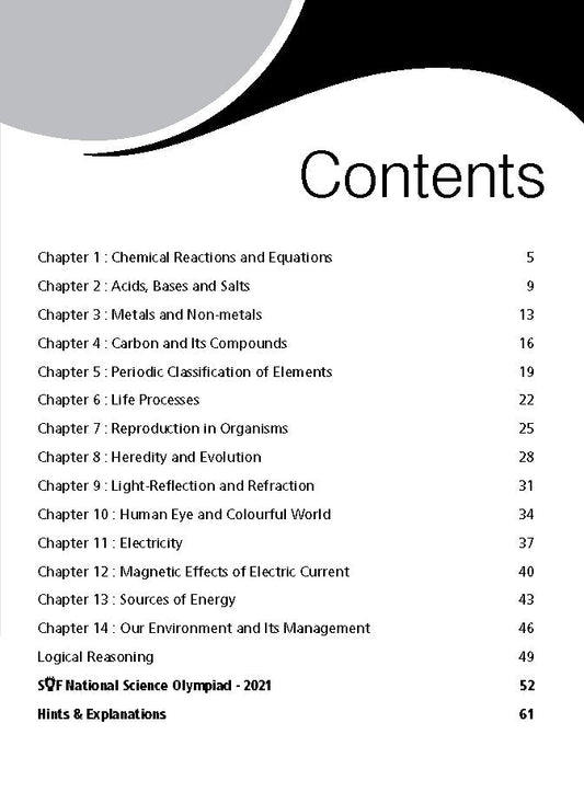 MTG NSO Olympiad Workbook Class 10