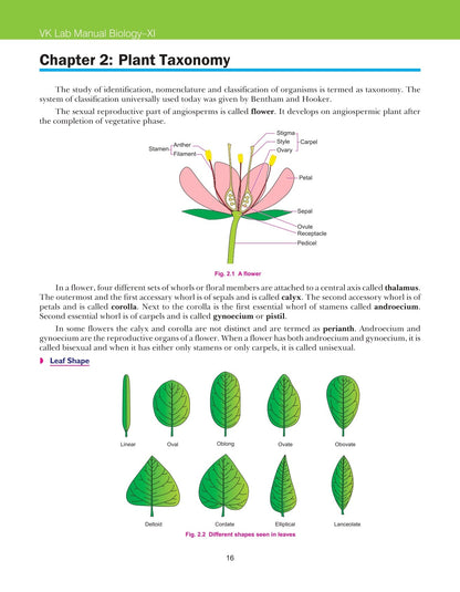 Class 11 Biology Lab Manual VK