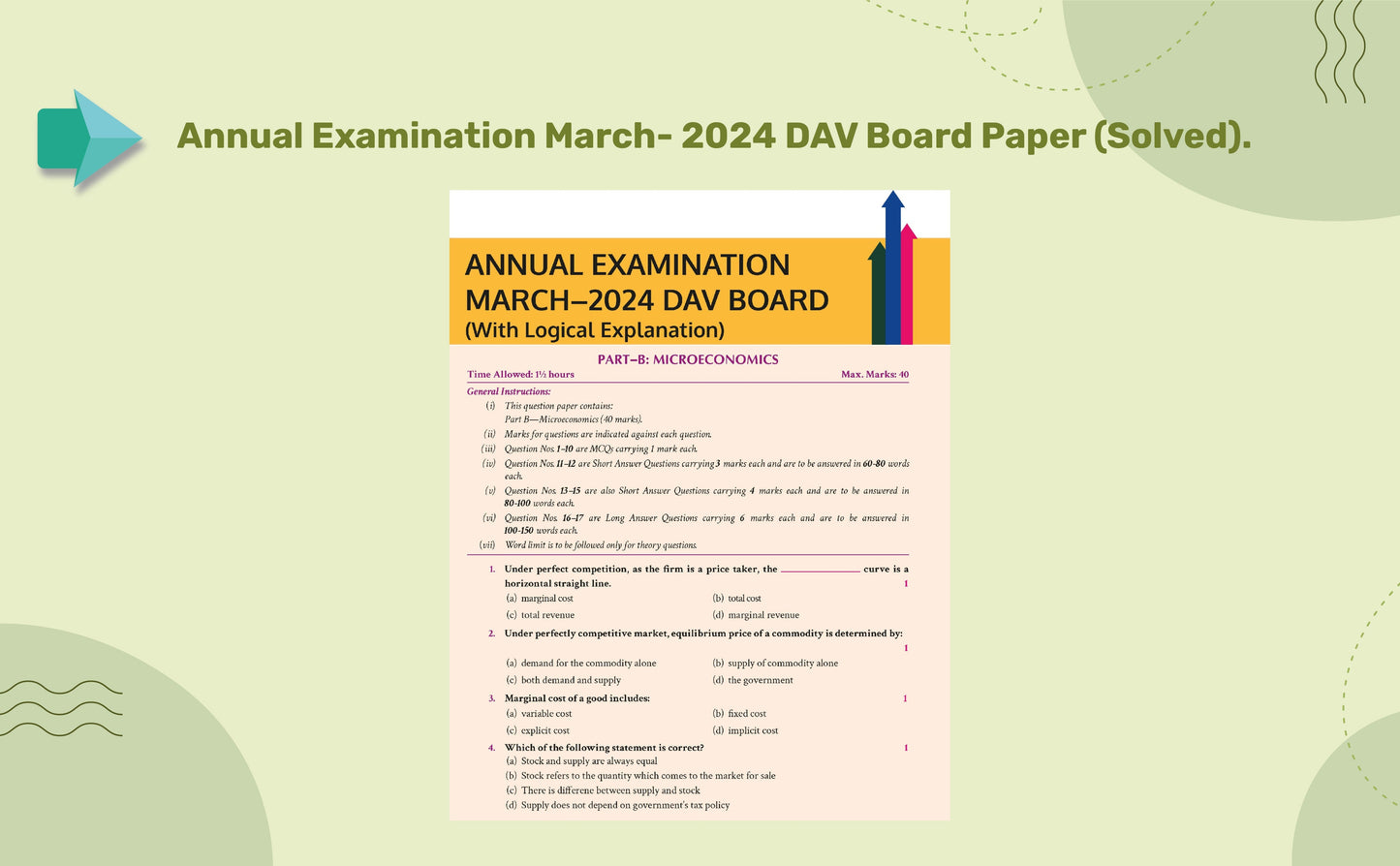 Class 11 Economics Introductory Microeconomics VK