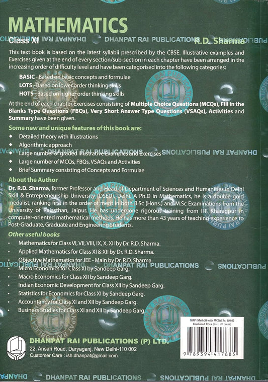 Class 11 Mathematics R.D. Sharma Dhanpat Rai
