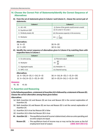 Class 12 Economics Introductory Macroeconomics VK
