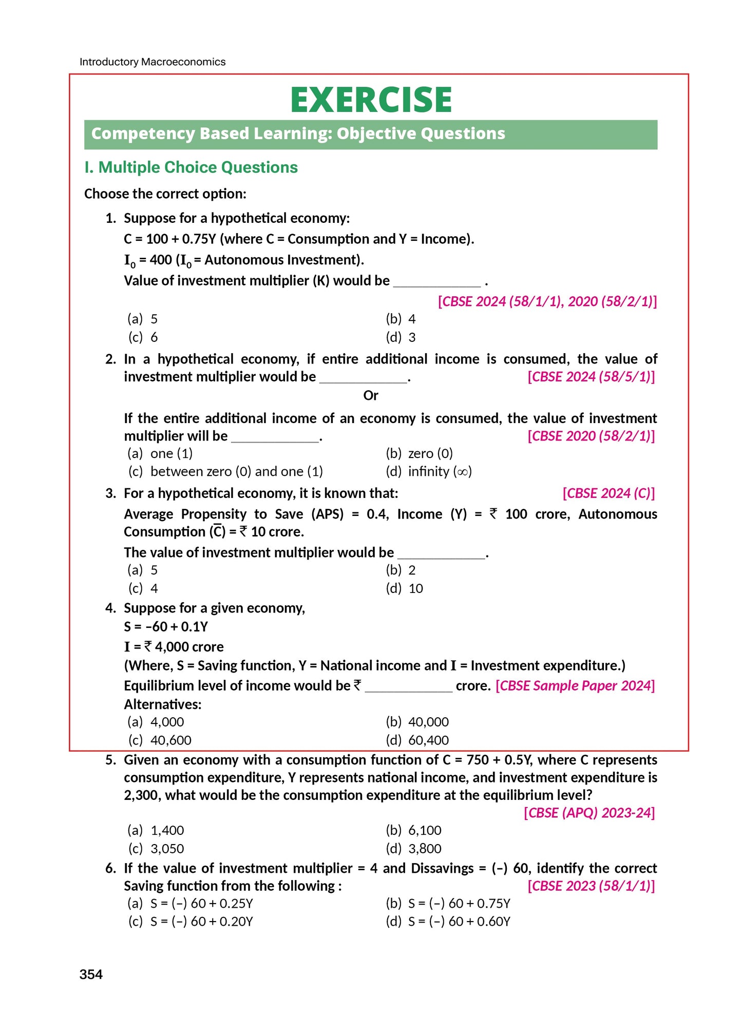 Class 12 Economics Introductory Macroeconomics VK