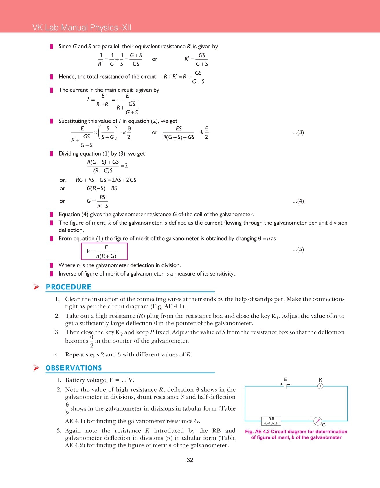 Class 12 Physics Lab Manual VK